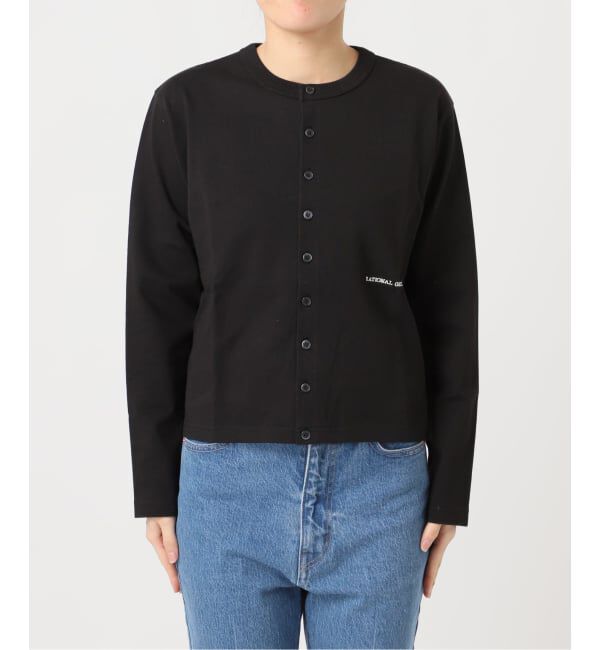 OUTDOOR PRODUCTS Usual Things「ロゴ刺繍コットンクルーネックカーディガン」|カーディガン|