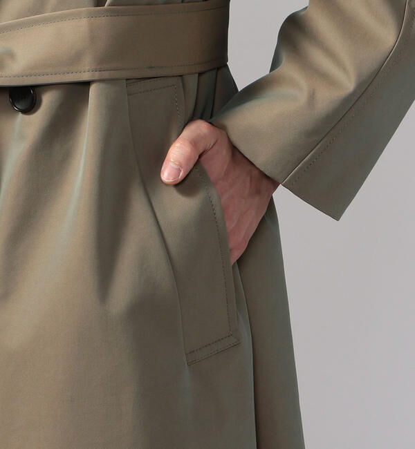 CABaN「CABaN コットンポリエステルシャンブレー オーバーサイズトレンチコート」|トレンチコート|