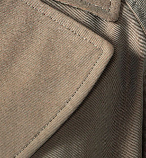 CABaN「CABaN コットンポリエステルシャンブレー オーバーサイズトレンチコート」|トレンチコート|