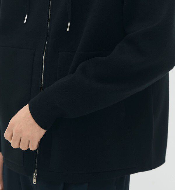 CABaN「CABaN コットンカシミヤ ジップパーカ」|ニット・セーター|