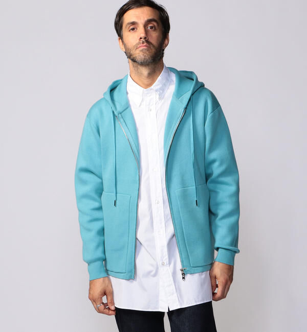 CABaN「CABaN コットンカシミヤ ジップパーカ」|ニット・セーター|