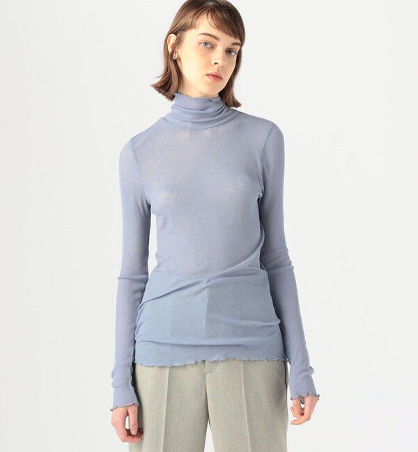 MACPHEE「ウールリブ タートルネックプルオーバー」|Tシャツ・カットソー|