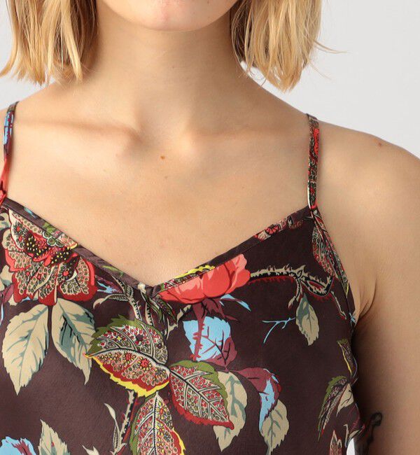 SOULEIADO「ポリエステルプリント キャミソールドレス」|ワンピース|