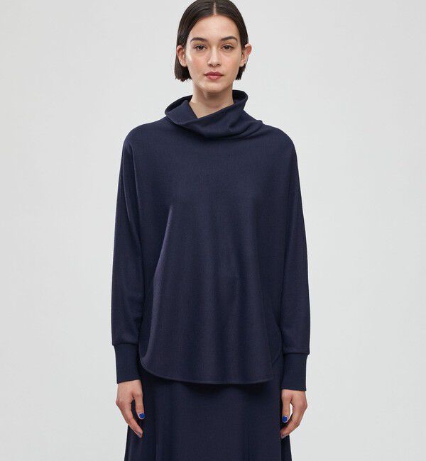 DES PRES「ニットコンビネーション ハイネックプルオーバー」|Tシャツ・カットソー|