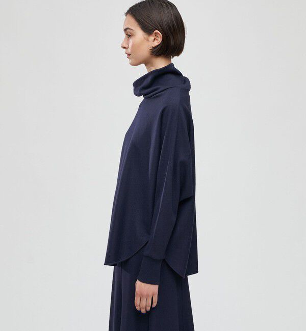 DES PRES「ニットコンビネーション ハイネックプルオーバー」|Tシャツ・カットソー|