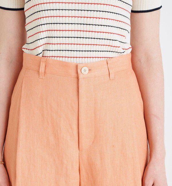 MACPHEE「 ヘンプツイル タックテーパードパンツ」|その他|