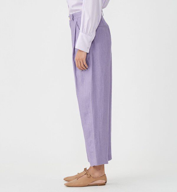 MACPHEE「 ヘンプツイル タックテーパードパンツ」|その他|