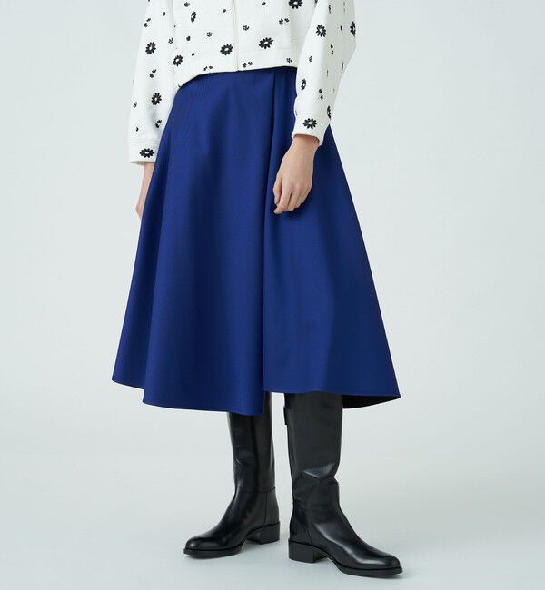 TOMORROWLAND collection「ポリエステルシルクツイルタフタ リバーシブルスカート」|フレア|