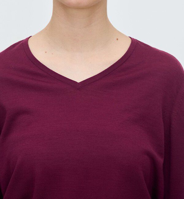 TOMORROWLAND collection「エクストラファインウール Vネックプルオーバー」|ニット・セーター|