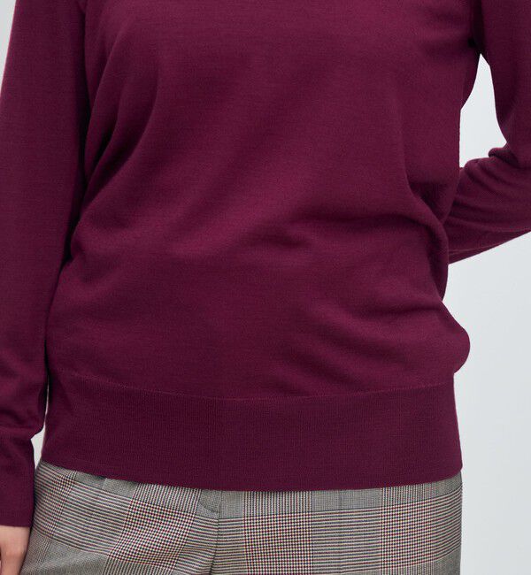 TOMORROWLAND collection「エクストラファインウール Vネックプルオーバー」|ニット・セーター|