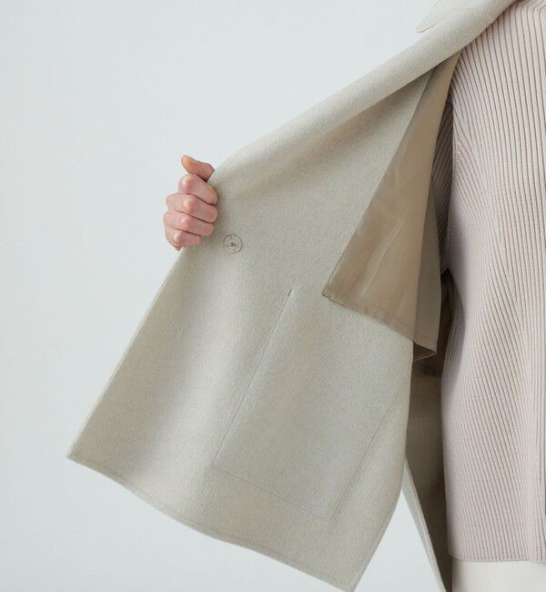 プレミアムウールリバー オープンカラーショートコート（Ballsey