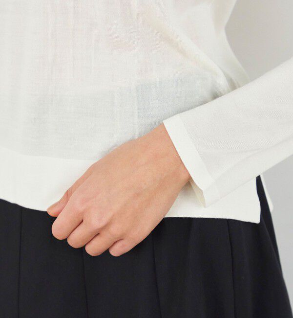 DES PRES「マットシルク Vネックプルオーバー」|ニット・セーター|