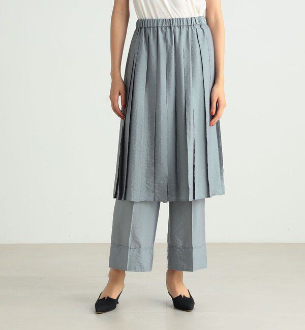 BACCA「オーガンジーレーヨンプリーツミドルスカート」|スカート|
