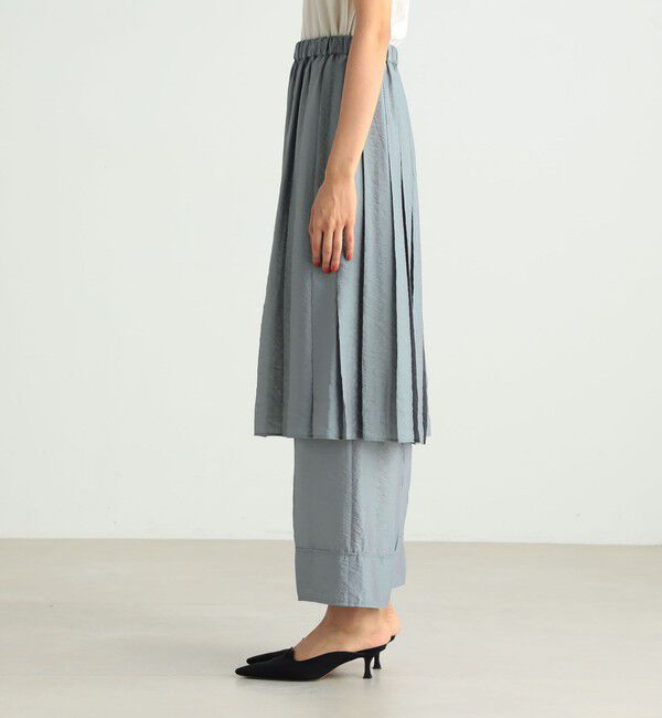 BACCA「オーガンジーレーヨンプリーツミドルスカート」|スカート|