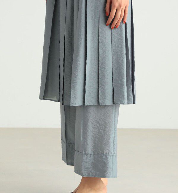 BACCA「オーガンジーレーヨンプリーツミドルスカート」|スカート|