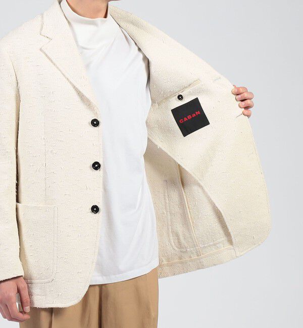 CABaN「CABaN スプリングツイード 3ポケットテーラードジャケット」|テーラードジャケット|