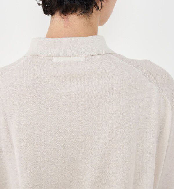 GALERIE VIE「クレープコットン ポロプルオーバー」|ニット・セーター|