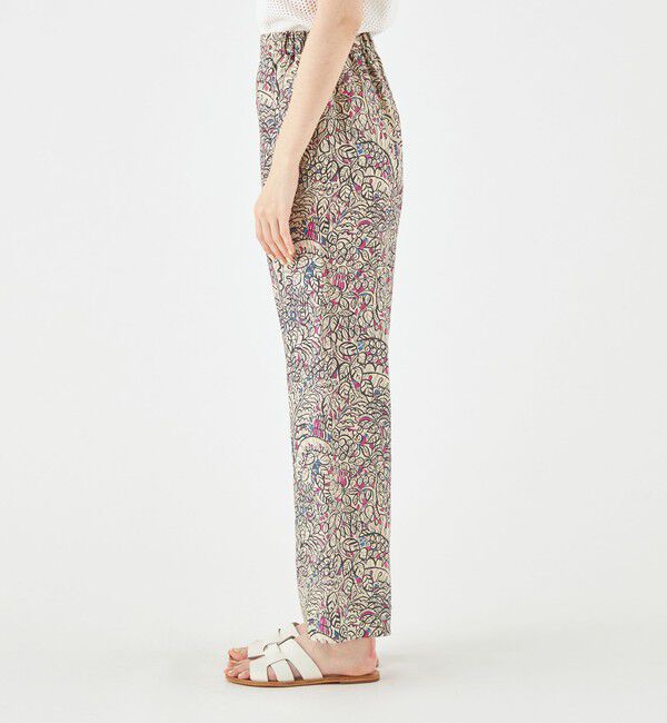 SOULEIADO「リネンプリント イージーストレートパンツ」|その他|