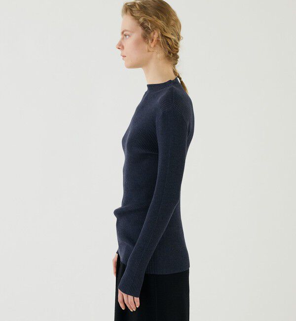 GALERIE VIE「プルミエールウールリブ ビルドネックプルオーバー」|ニット・セーター|