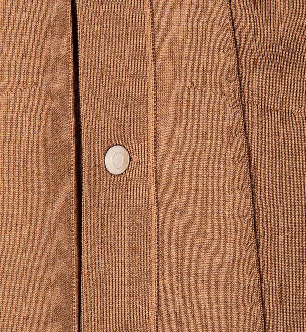 TOMORROWLAND MENS「TOMORROWLAND tricot ウールシルクミラノリブ ニットGジャン」|ニット・セーター|