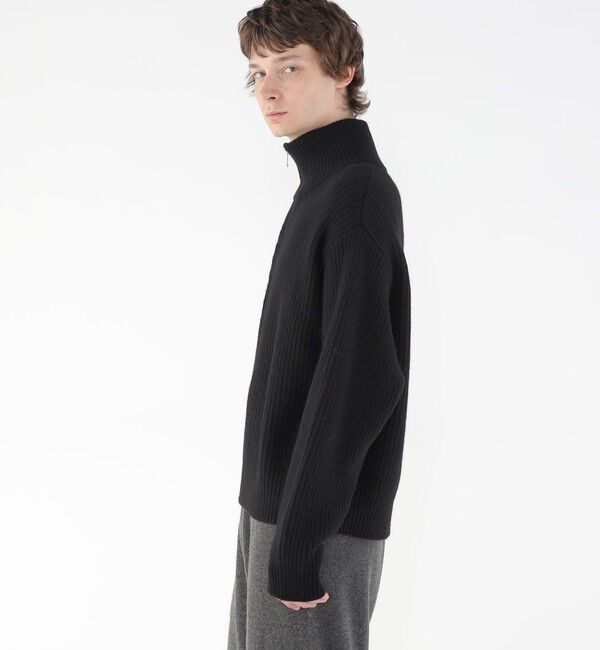 GALERIE VIE「ファインウーレン ジップ プルオーバー」|ニット・セーター|