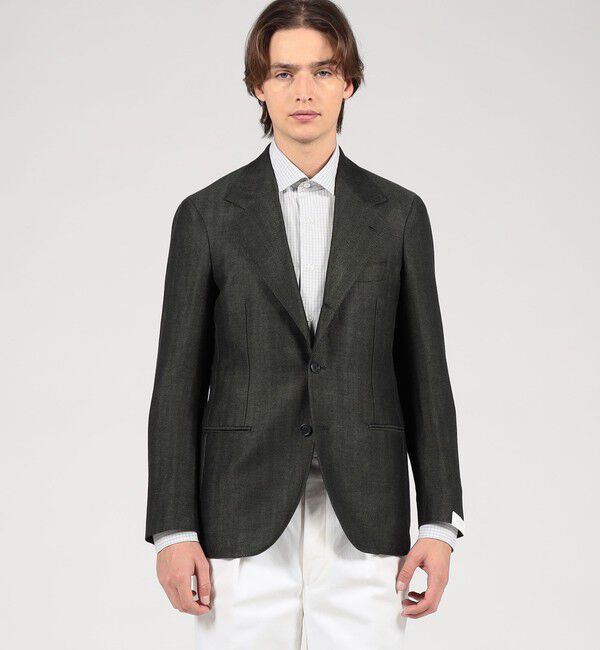 TOMORROWLAND MENS「【別注】De Petrillo リネンコットン シングルブレステッド3Bジャケット」|テーラードジャケット|