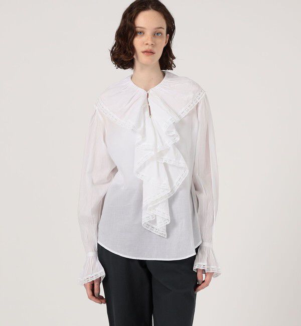 TOMORROWLAND GOODS「JANE GUSTAVSSON POPPI フリルシャツ」|シャツ・ブラウス|