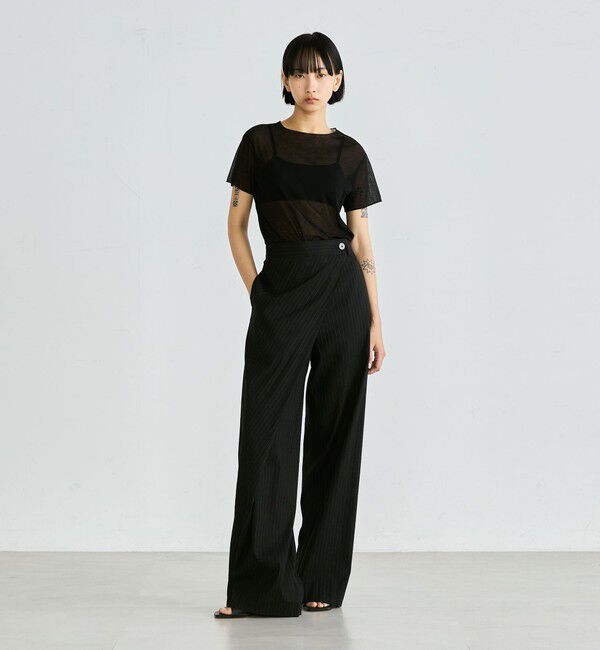 Edition「シアーフライス ハーフスリーブトップス」|Tシャツ・カットソー|