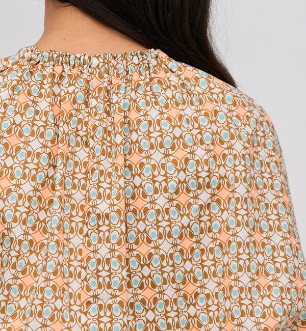 BACCA「サマーリバティ コットンケープブラウス」|シャツ・ブラウス|