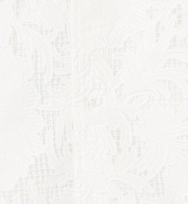 SOULEIADO「コットンエンブロイダリー Vカラージレ」|ベスト・ジレ|