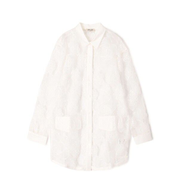 TOMORROWLAND GOODS「BAUM UND PFERDGARTEN ANNICA レースシャツ」|シャツ・ブラウス|11 ホワイト