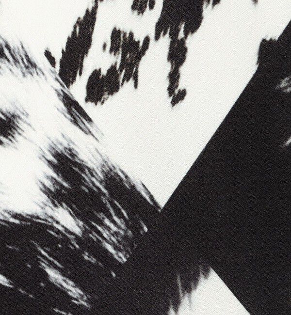 DES PRES「カウハイドプリント エラスティックストレートスカート」|タイト|