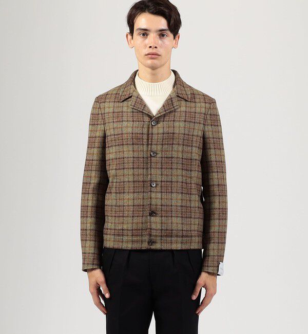 TOMORROWLAND BUYING WEAR「【別注】CARUSO ウールチェック ショートブルゾン」|ブルゾン・スタジャン|
