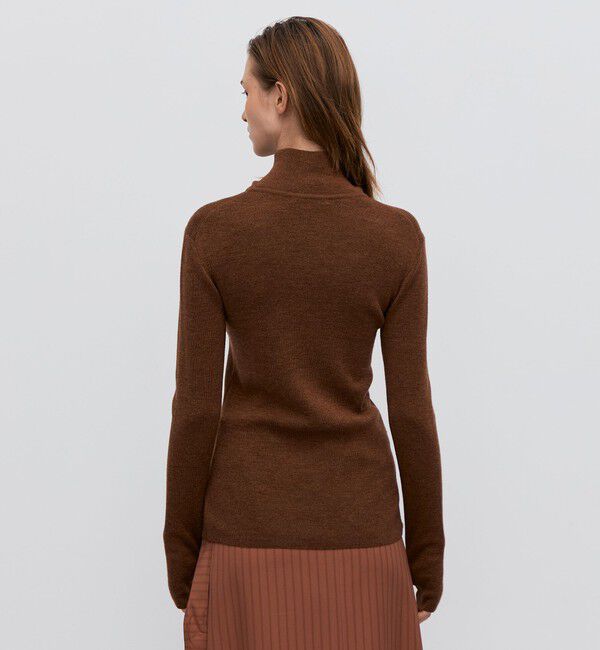 BACCA「エクストラファインメリノウール ジップアッププルオーバー」|ニット・セーター|