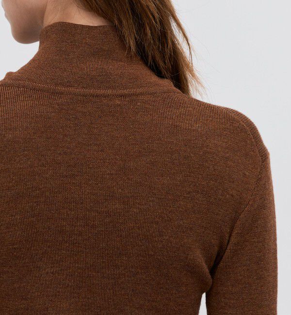 BACCA「エクストラファインメリノウール ジップアッププルオーバー」|ニット・セーター|