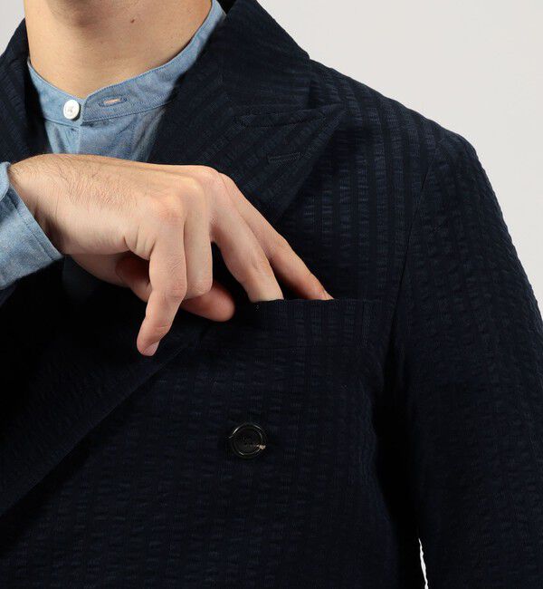 TOMORROWLAND MENS「コットンコーデュロイ ダブルブレステッド6Bジャケット ALBINI」|テーラードジャケット|