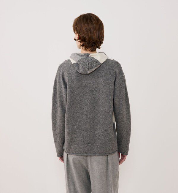 GALERIE VIE「ウールアーガイル フーデッドプルオーバー」|ニット・セーター|