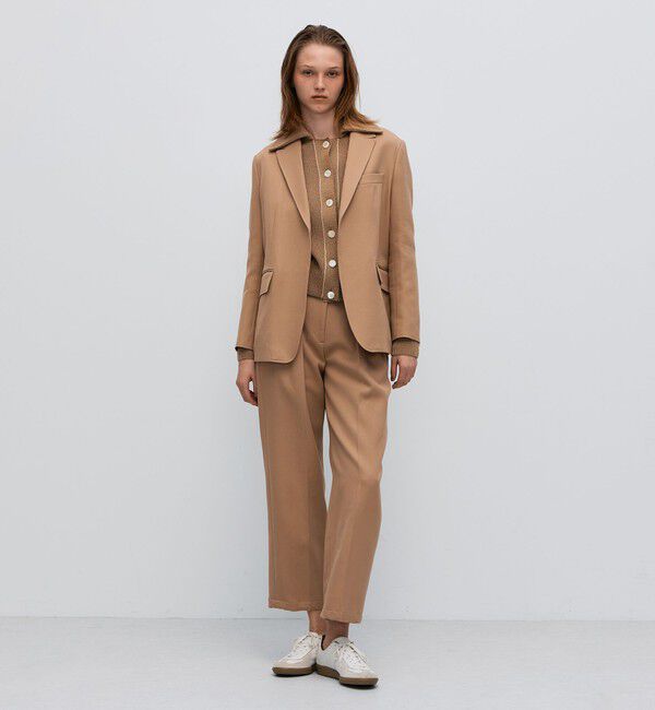 BACCA「コットンウールトリコチン ボックスジャケット」|テーラードジャケット|