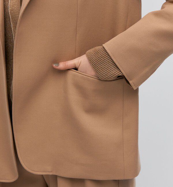 BACCA「コットンウールトリコチン ボックスジャケット」|テーラードジャケット|