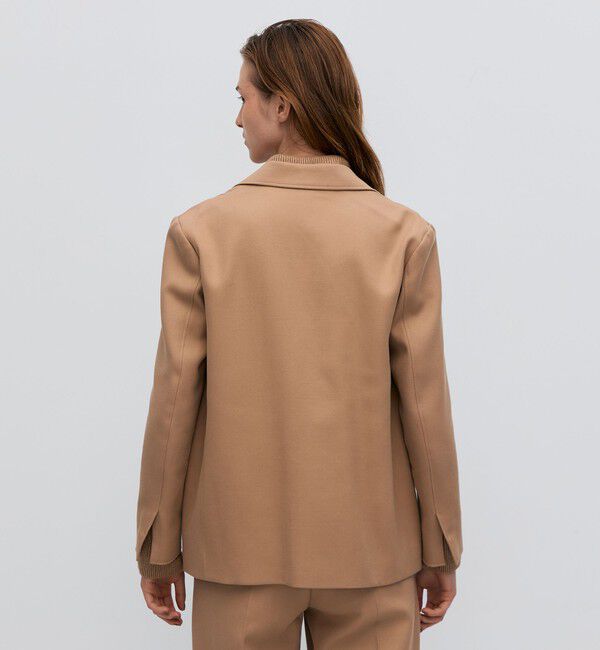 BACCA「コットンウールトリコチン ボックスジャケット」|テーラードジャケット|