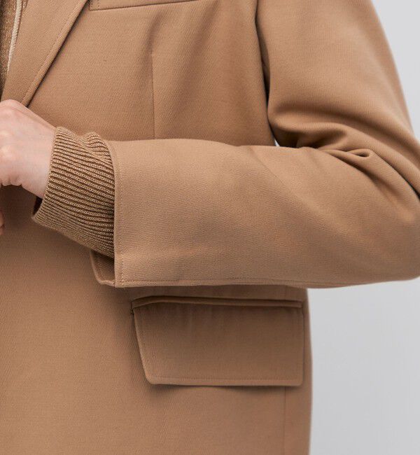 BACCA「コットンウールトリコチン ボックスジャケット」|テーラードジャケット|