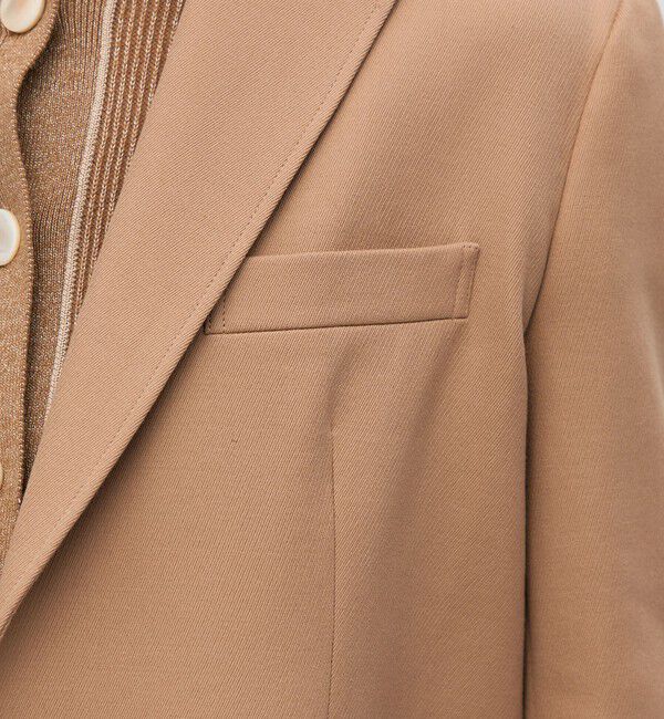 BACCA「コットンウールトリコチン ボックスジャケット」|テーラードジャケット|