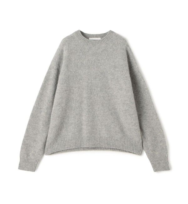 GALERIE VIE「ベビーアルパカボイルド クルーネックプルオーバー」|ニット・セーター|13 ライトグレー