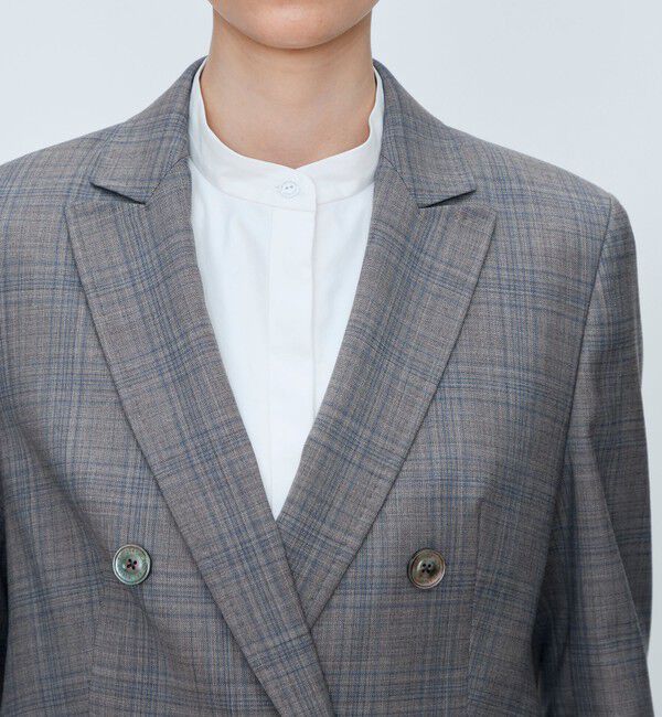 TOMORROWLAND collection「ZELANDER NATURAL STRETCH ダブルブレストジャケット」|テーラードジャケット|