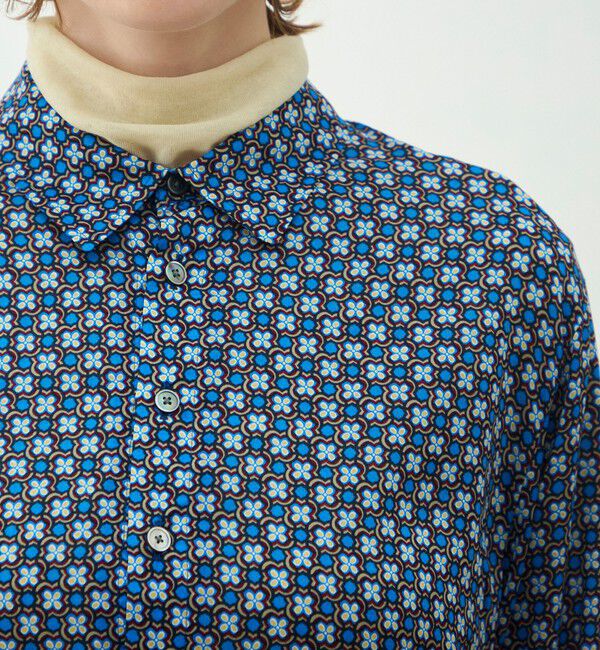 MACPHEE「デイジーリンクプリント サイドシャーリングシャツ」|シャツ・ブラウス|