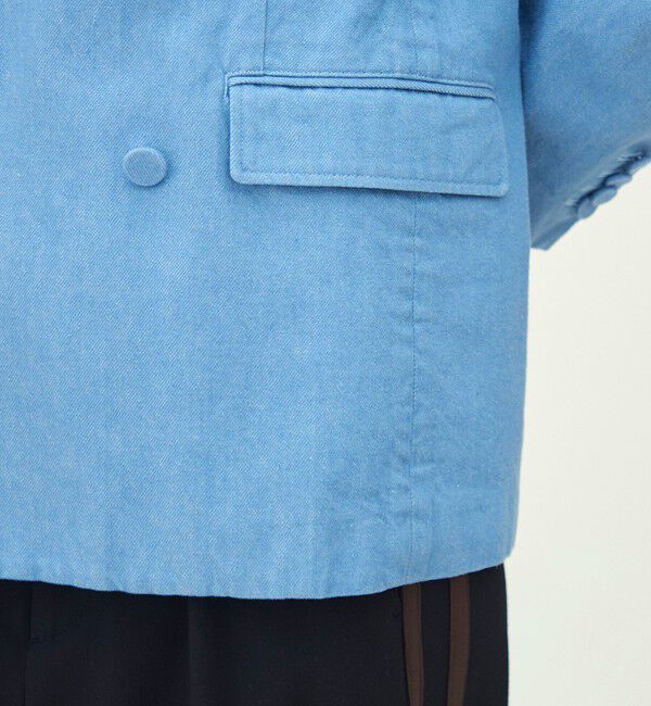 MACPHEE「リアクティブデニム ダブルブレストジャケット」|テーラードジャケット|