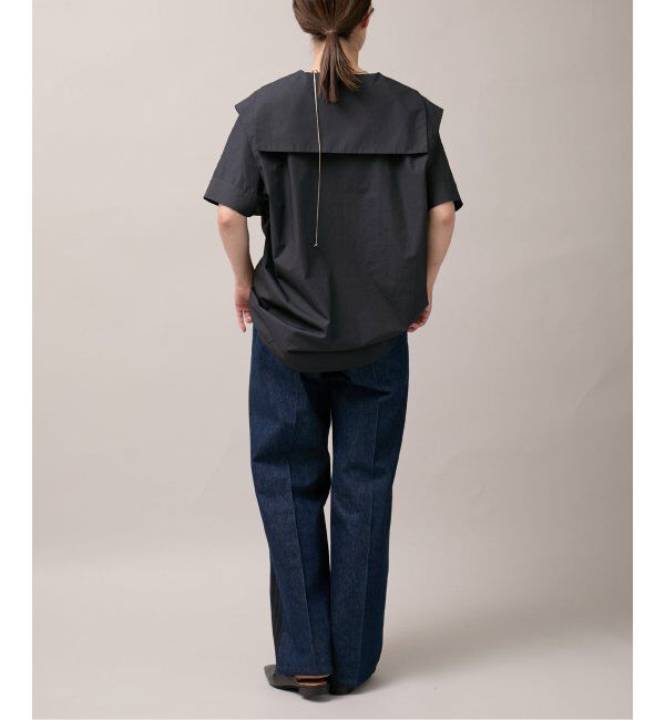  「デニムドッキングスラックスパンツ」|デニム|