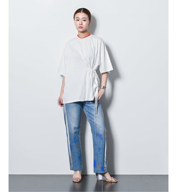  「ONESIDE GATHER TOP：カットソー」|Tシャツ・カットソー|