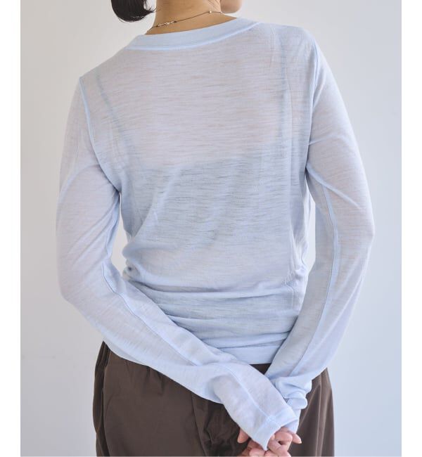 EMILYWEEK「《追加》スーパーウール クルーネックシアープルオーバー」|Tシャツ・カットソー|