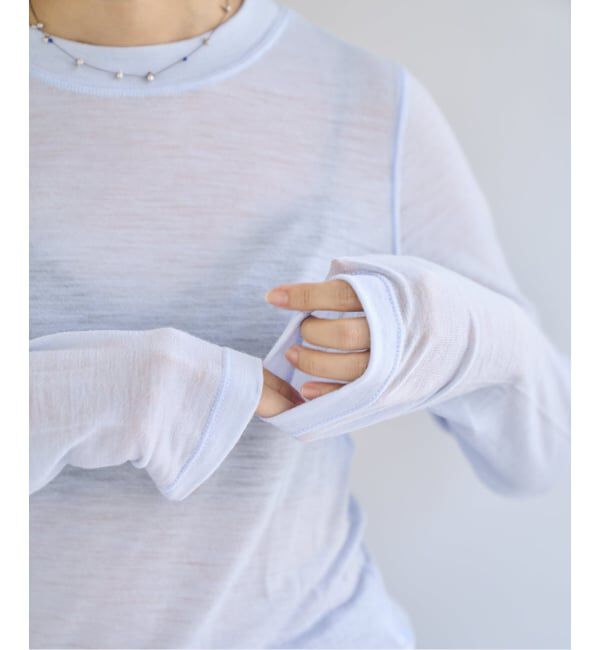 EMILYWEEK「《追加》スーパーウール クルーネックシアープルオーバー」|Tシャツ・カットソー|